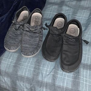 Hey Dudes Gray and Black Bundle Size 15